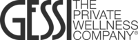 GESSI Markenlogo mit Wellness-Slogan Logo der Marke GESSI mit dem Slogan „The Private Wellness Company“
