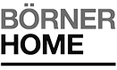 Logo von Börner Home Logo der Marke Börner Home in Schwarz-Grau mit stilisierter Schrift